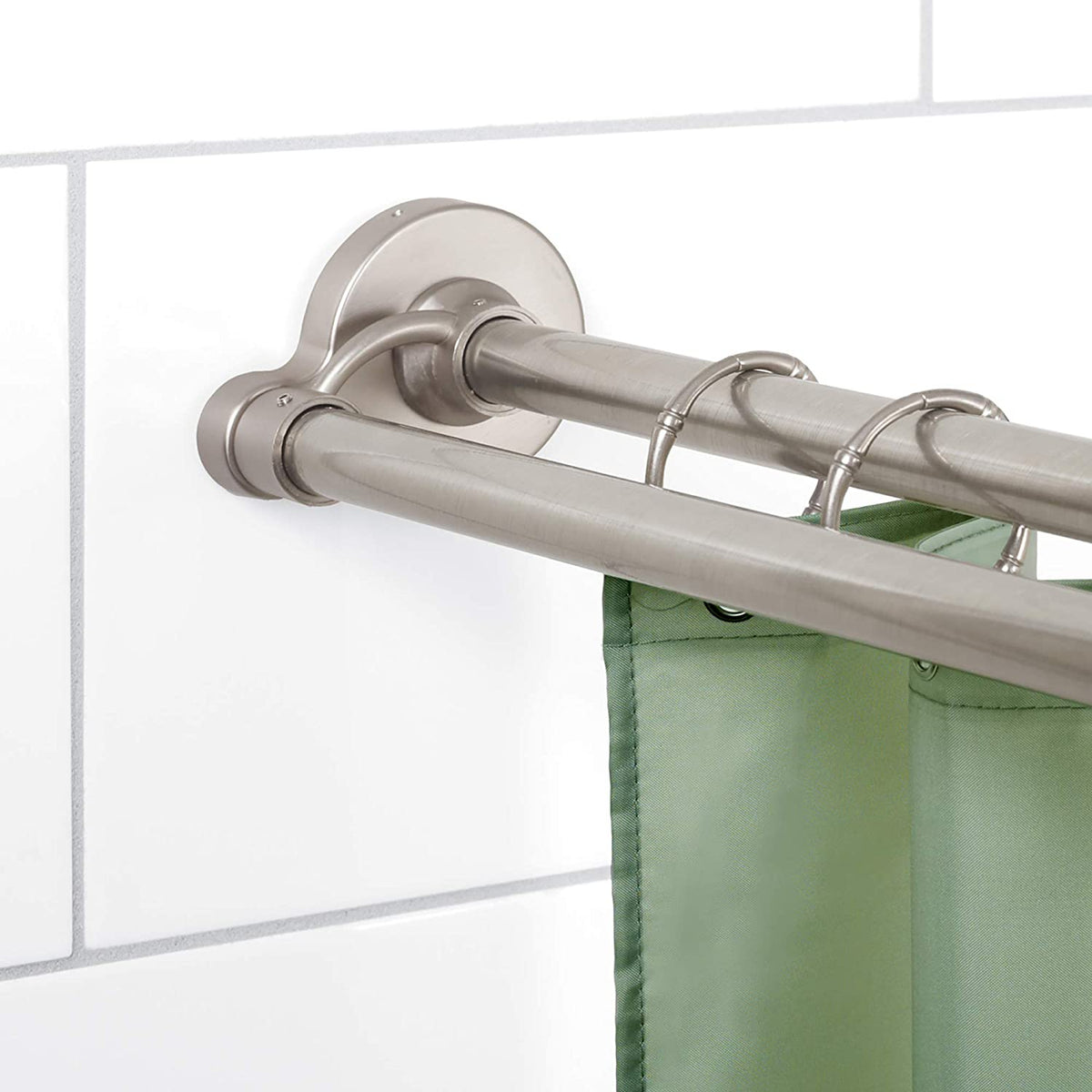 Aluminum Double Tension Straight Shower Rod – All About Tidy